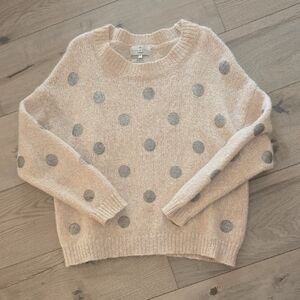 Womens Essential Antwerpe Pullover Polk A Dot Sweater Drop Sleeves Sz Small